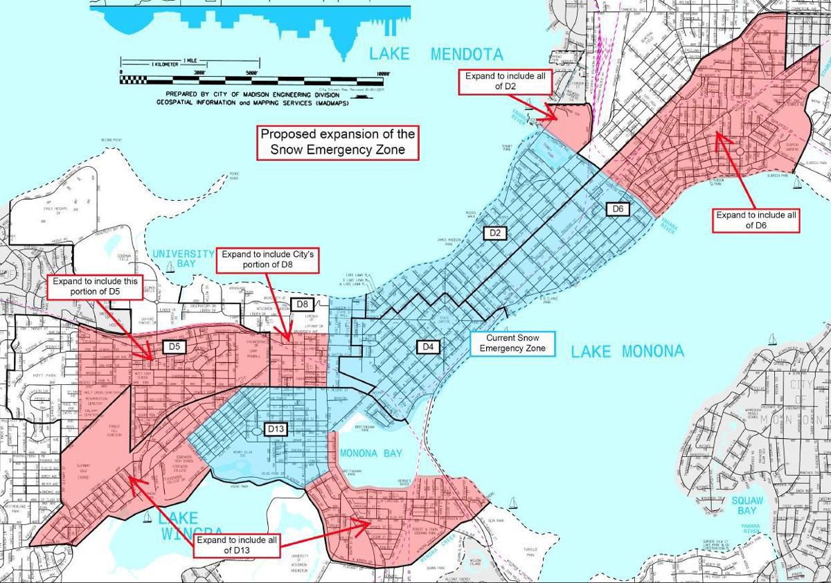 Madison commission expanding snow emergency zone for parking