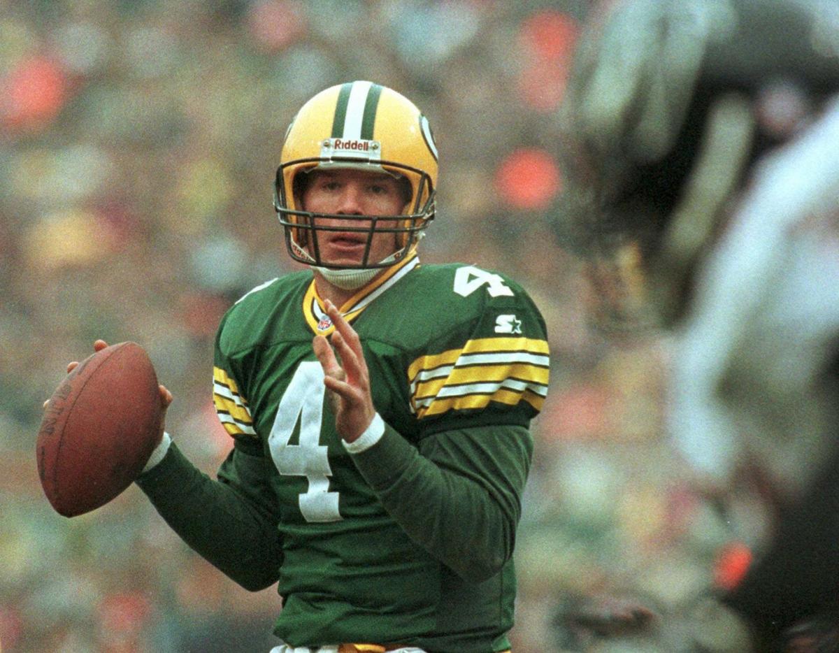 Green Bay Packers Brett Favre Green 75th Anniversary Throwback