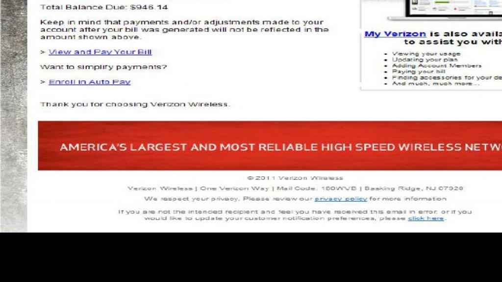 Email Looks Like It S From Verizon But It S A Scam Officials Warn Local News Madison Com