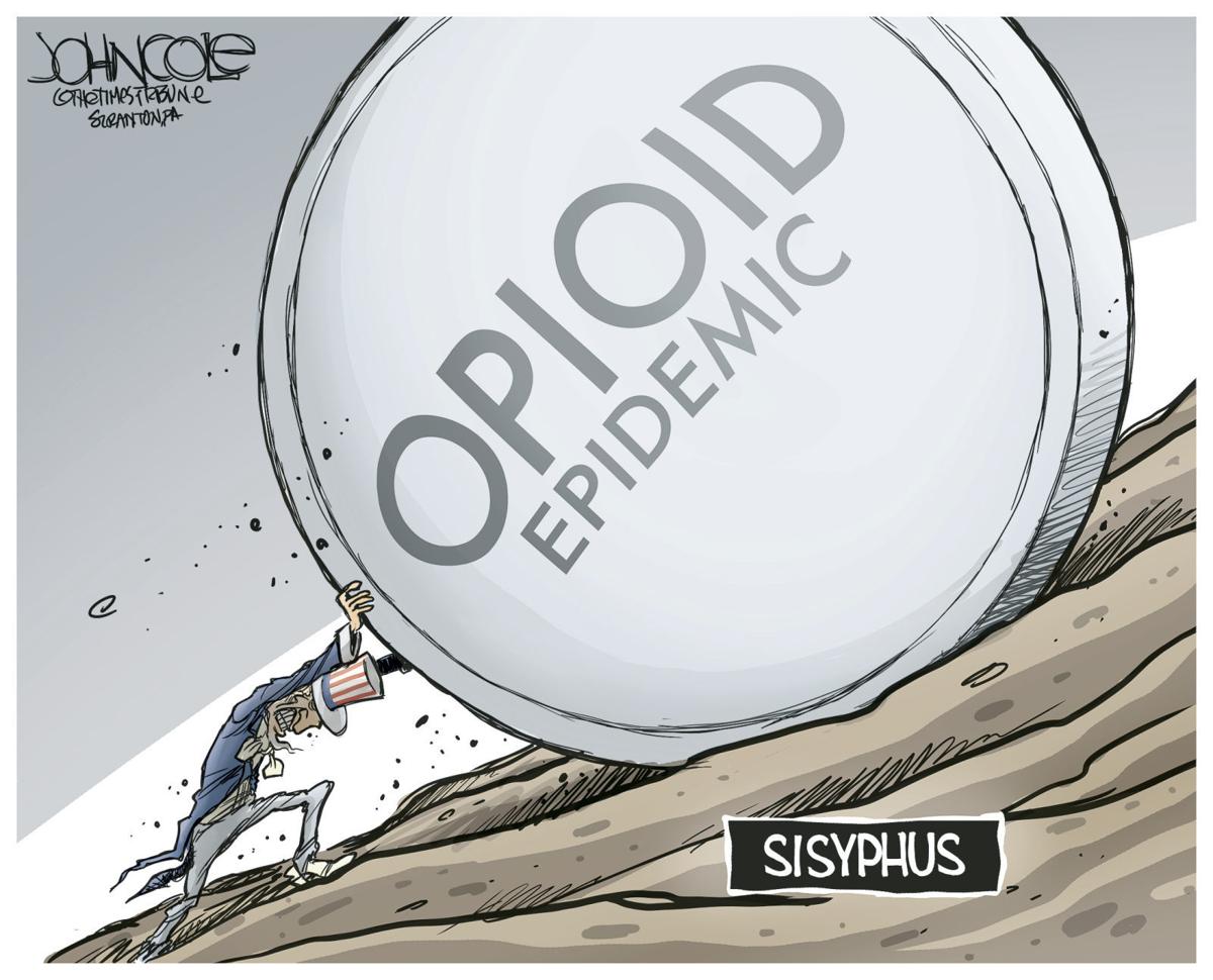 Uncle Sam faces opioid epidemic, in John Cole's latest political