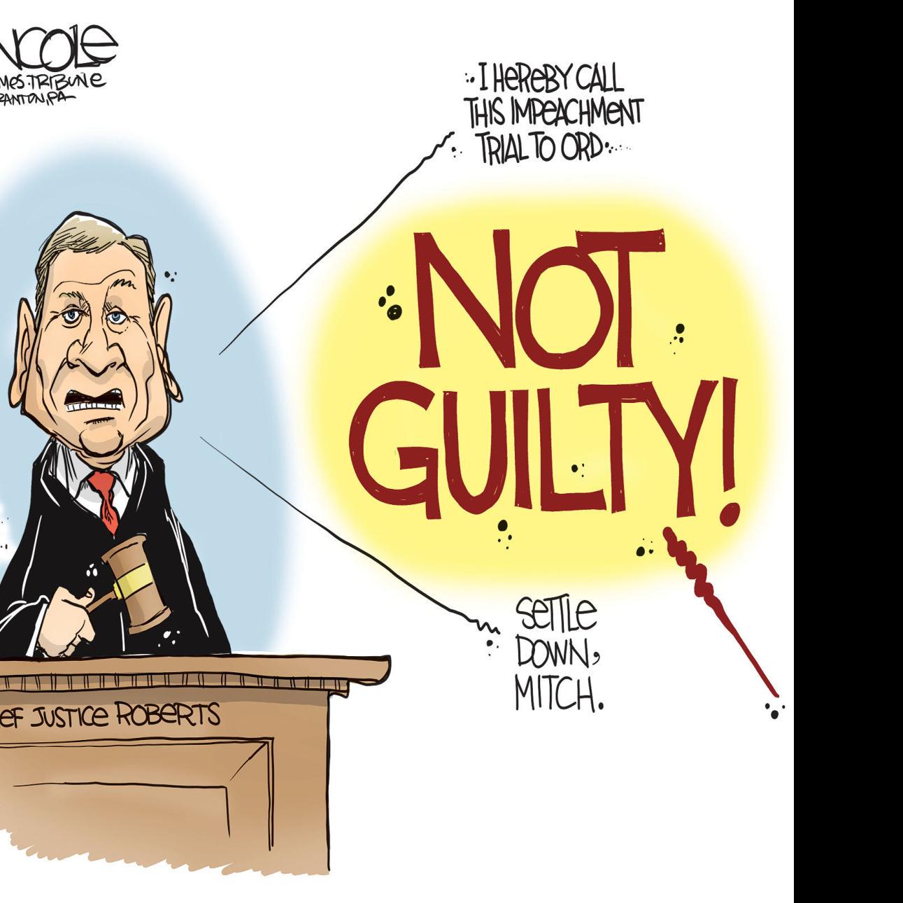The Impeachment Trial Begins In John Cole S Latest Political Cartoon Opinion Cartoon Madison Com