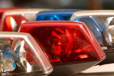 Police squad car lights