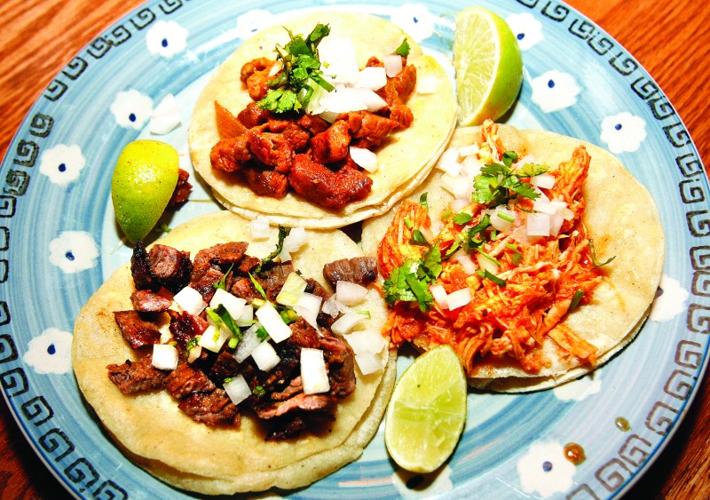 La Mestiza trio de tacos 