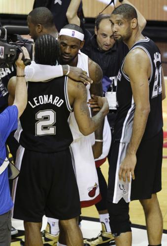 Kawhi Leonard, LeBron James, Tim Duncan