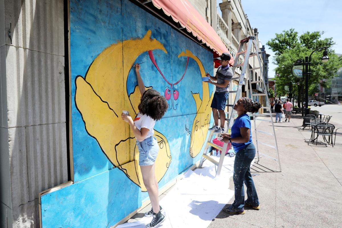 Art Brings Messages Of Solidarity Protest And Large Swaths Of