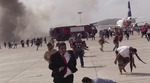 Yemeni officials: Blast at Aden airport kills 22, wounds 50 (copy) (copy)
