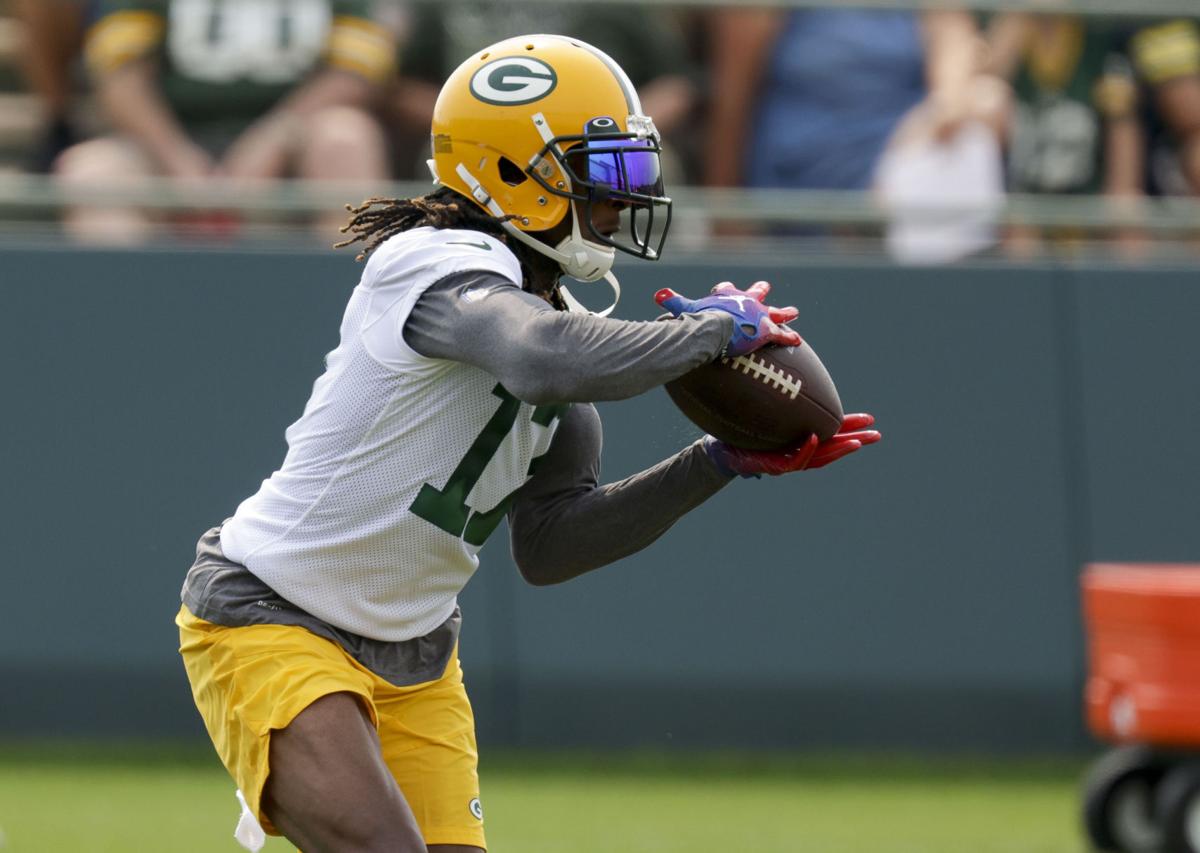 Packers wide receiver Davante Adams gets in workout with his daughter