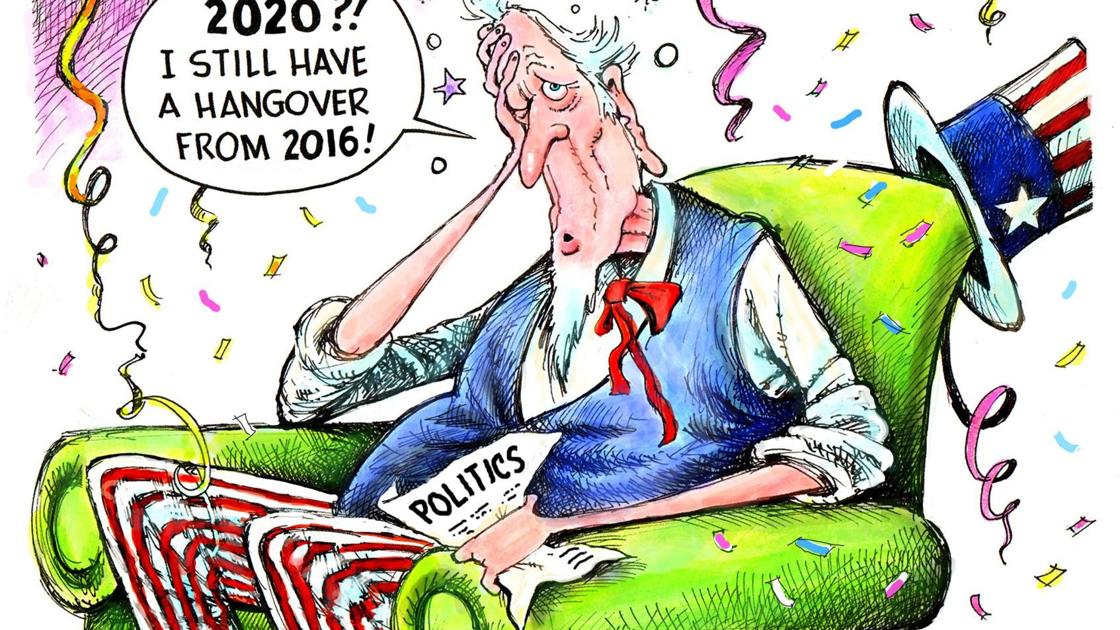 Uncle Sam Still Has A Hangover From 2016 In Dave Granlund S Latest Political Cartoon Opinion Cartoon Madison Com