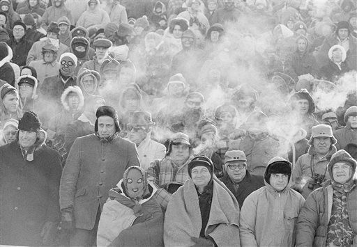 Colds fans at Ice Bowl