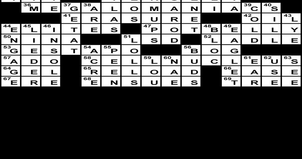 Crossword Solution