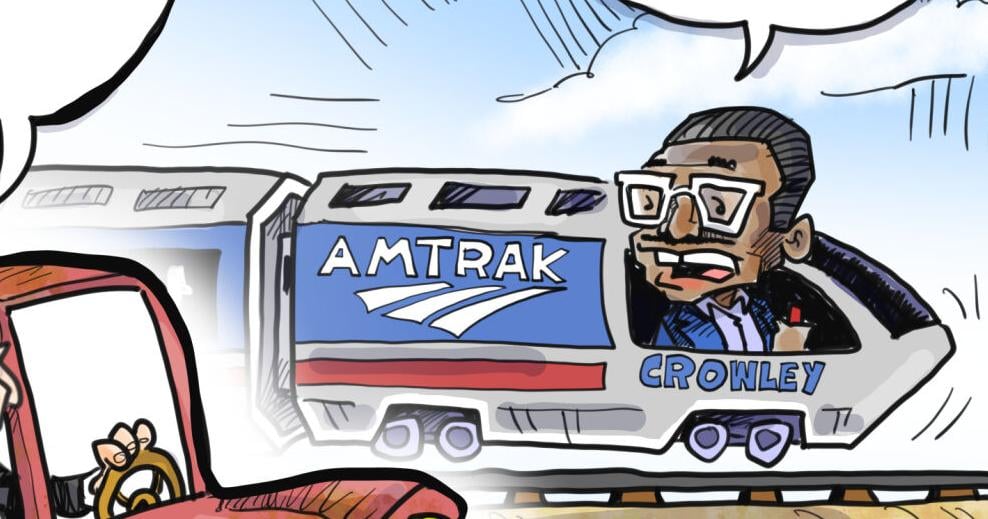 | Opinion Advocates for ideas and draws conclusions based on the interpretation of facts and data. David Crowley's train zooms past Tom Tiffany in Phil Hands cartoon Oct 25, 2026 7 mins ago