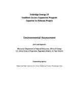 WDNR 2006 Environmental Assessment, Enbridge Lines 61 and 13