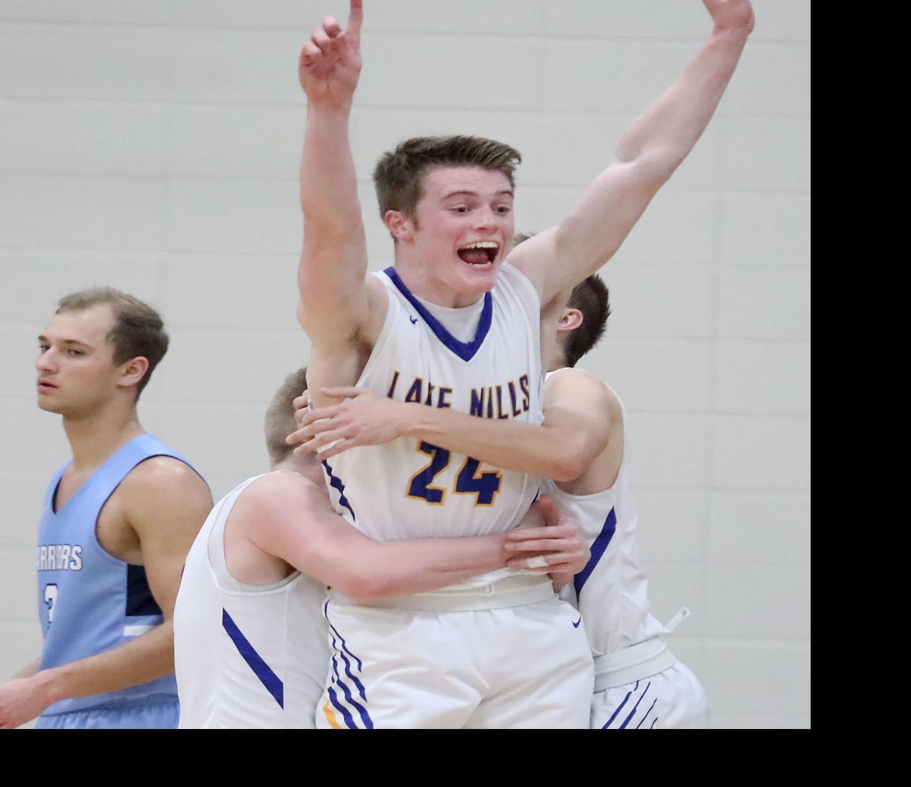 Matt Johnson S Half Court Buzzer Beater Lifts Lake Mills Over