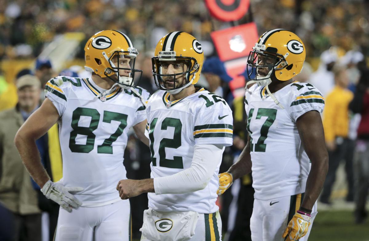 Jordy Nelson, Davante Adams, Aaron Rodgers photo