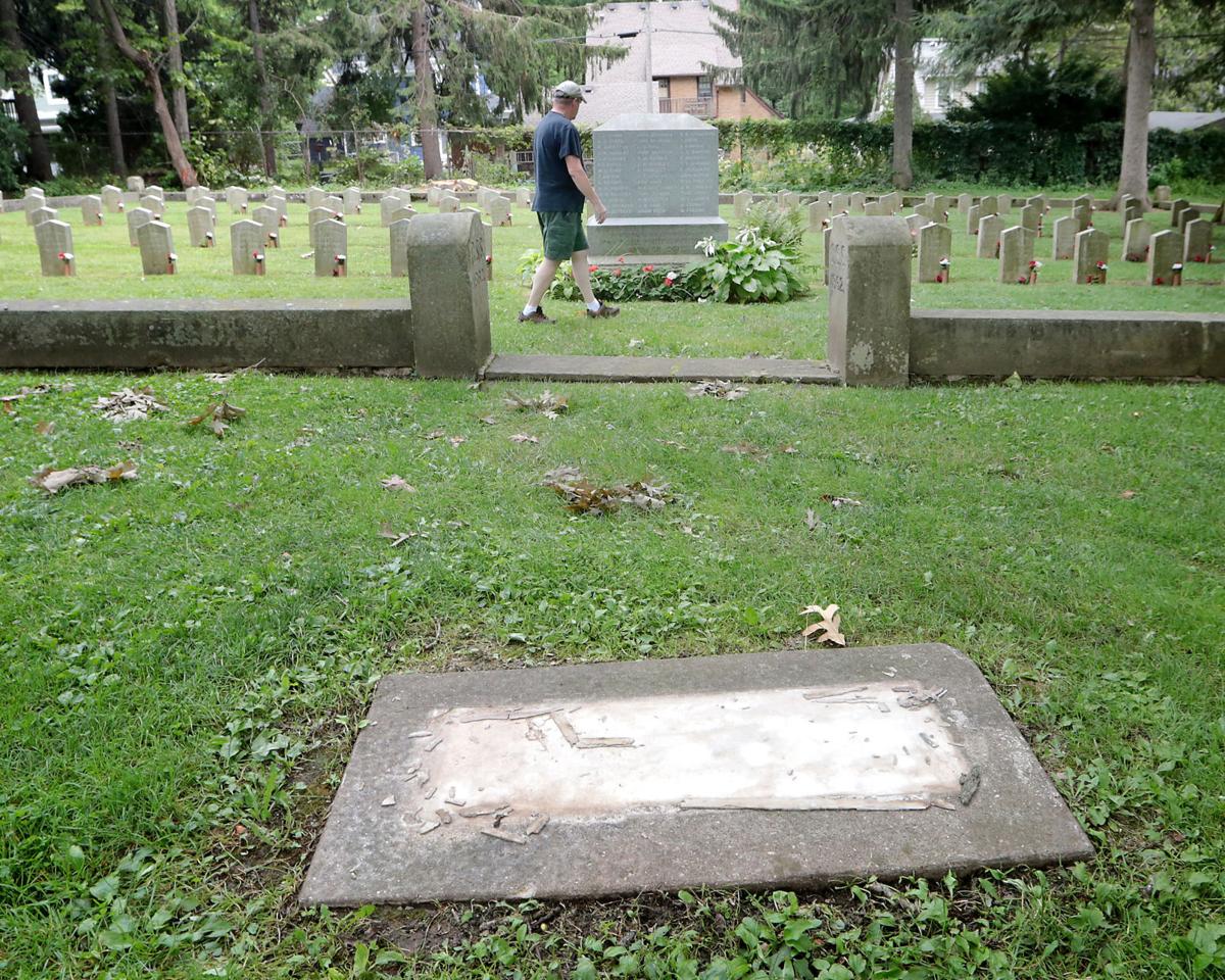 Former location of plaque