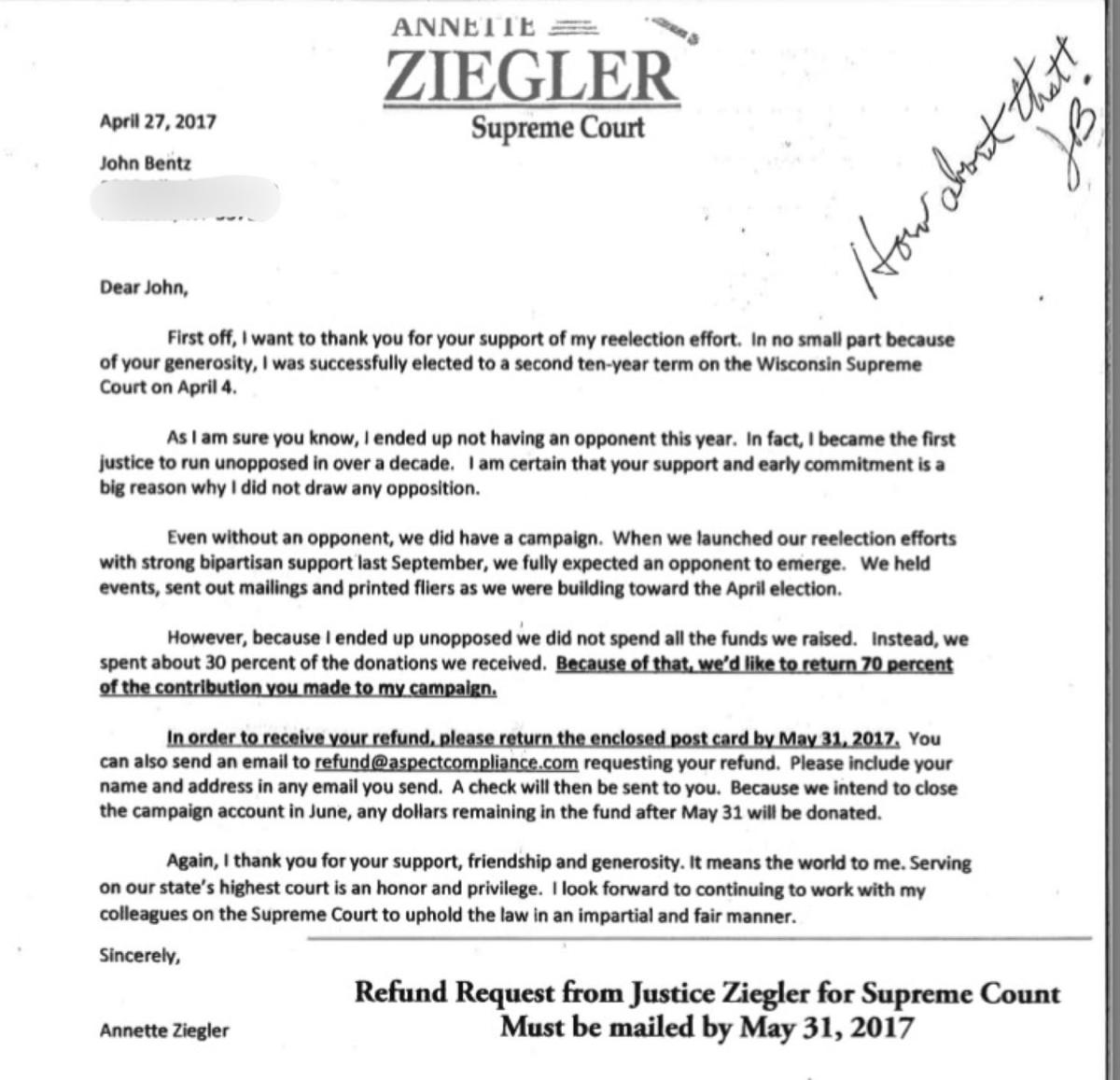 Simple donation letter sample image