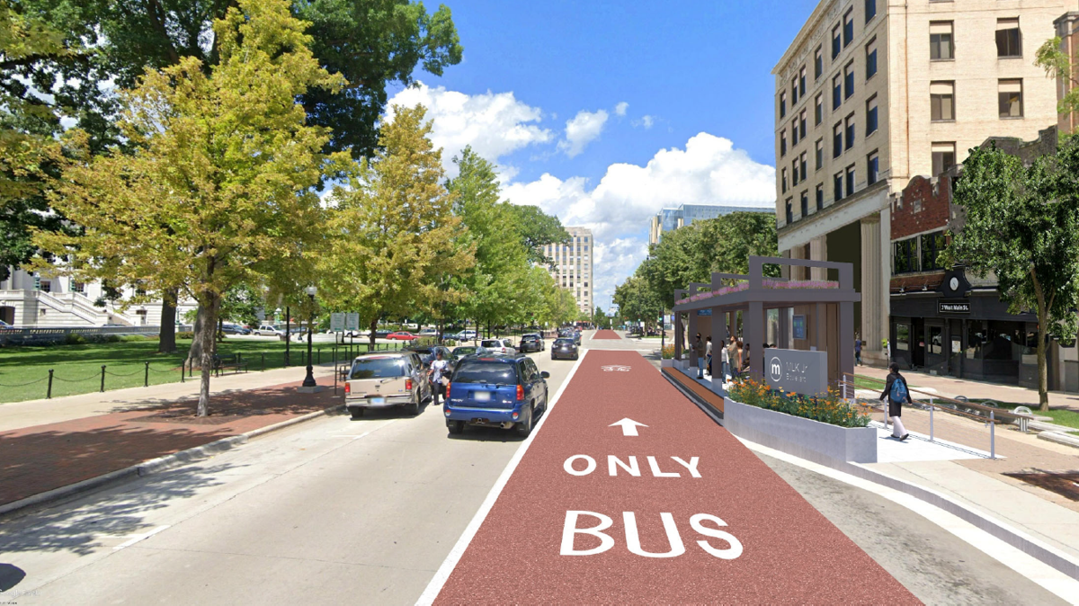Capitol Square BRT design rendering