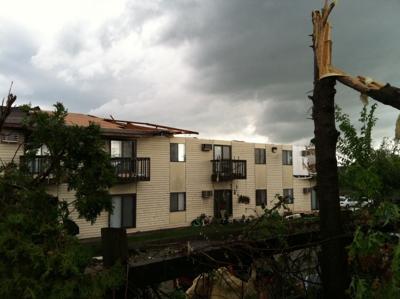 Tornado damages La Crosse roller derby arena