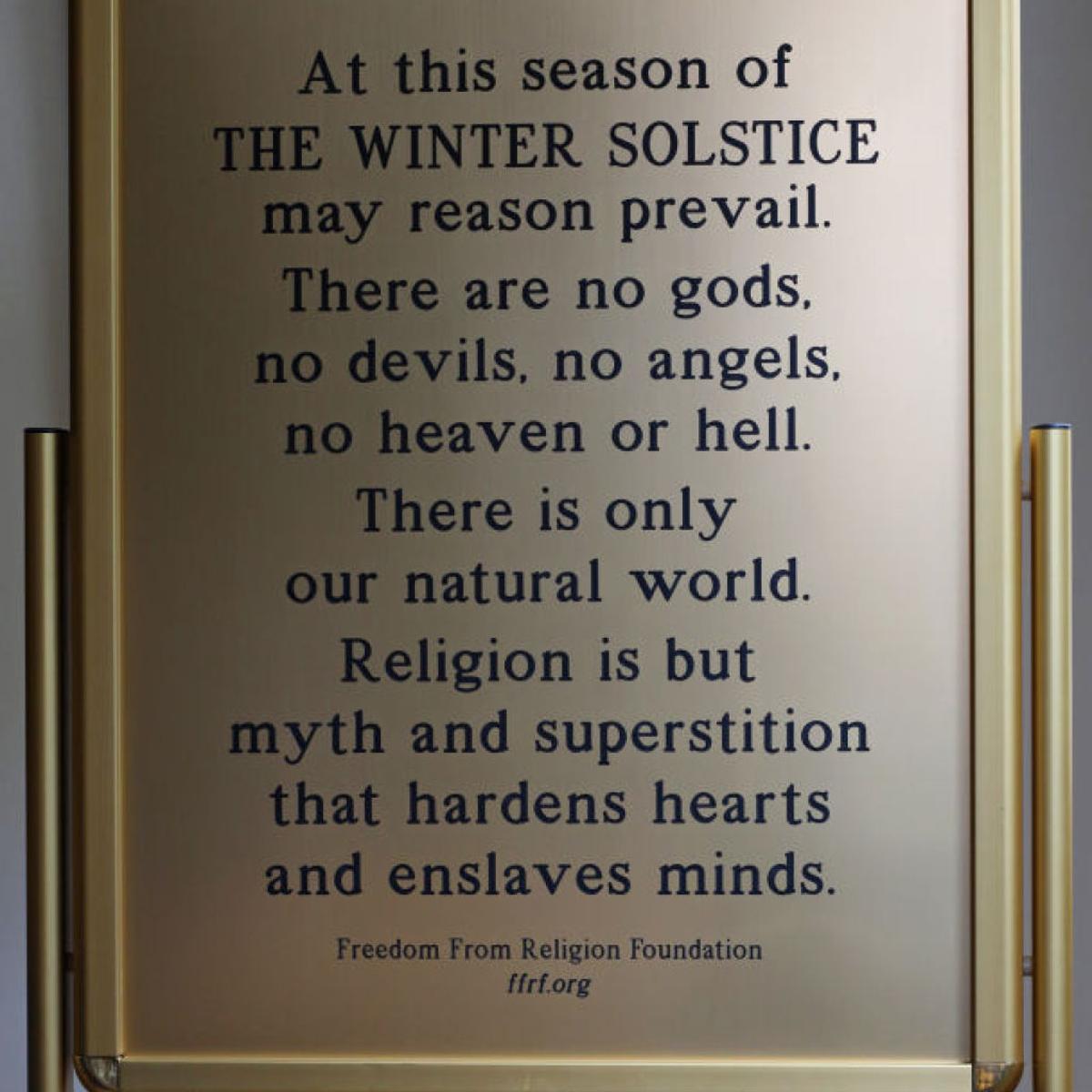 Madison In 100 Objects Freedom From Religion Sign Madison In 100 Objects Madison Com