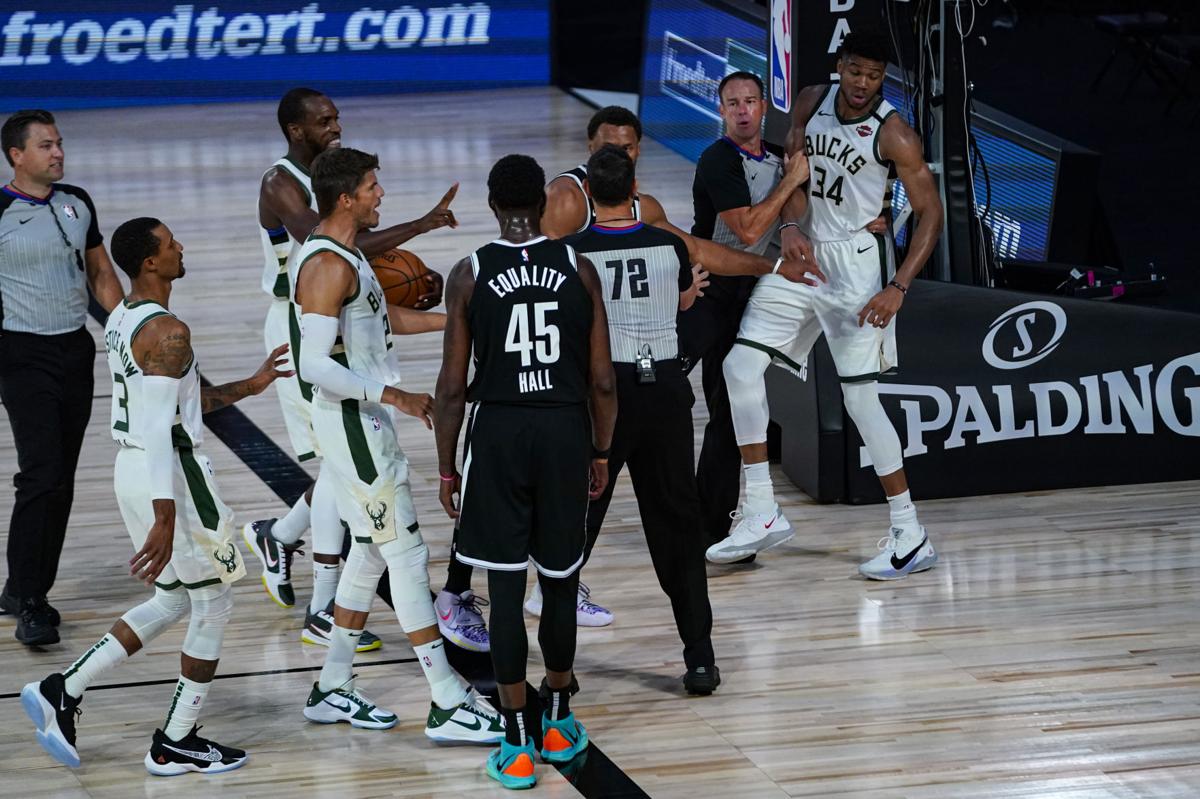 Giannis Antetokounmpo Watches In 2nd Half As Nets Beat Bucks 119 116 Basketball Madison Com