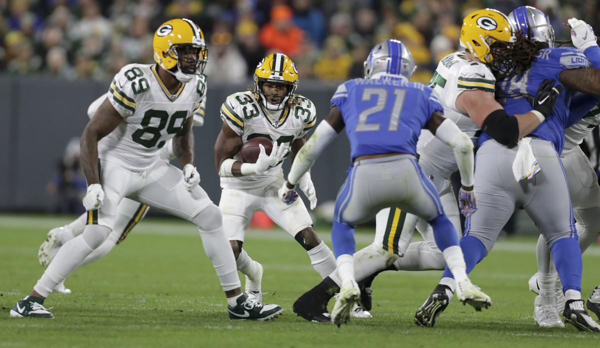 Highlights: Aaron Jones' best plays from 2-TD game