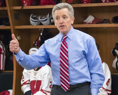 Mark Johnson in locker room