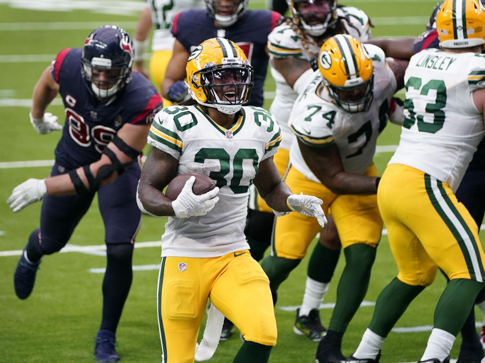 Filling In For An Injured Aaron Jones Important Important Jamaal Williams Delivers For Packers Pro Football Madison Com