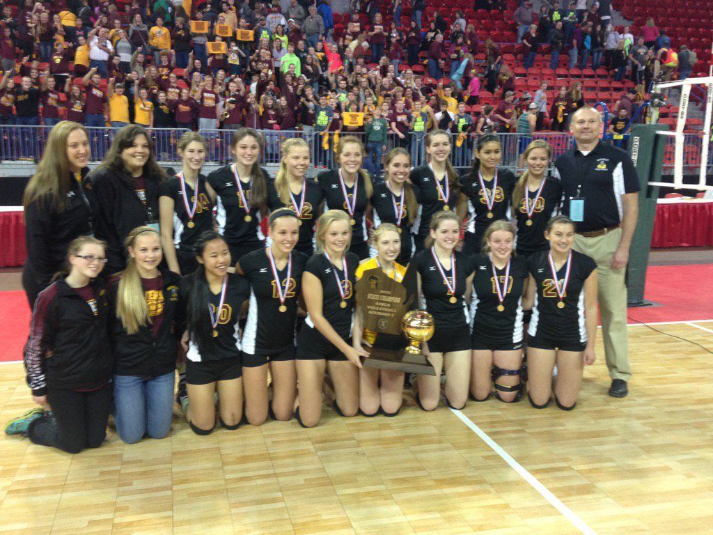 WIAA state girls volleyball Waterloo rallies to win Division 3 title