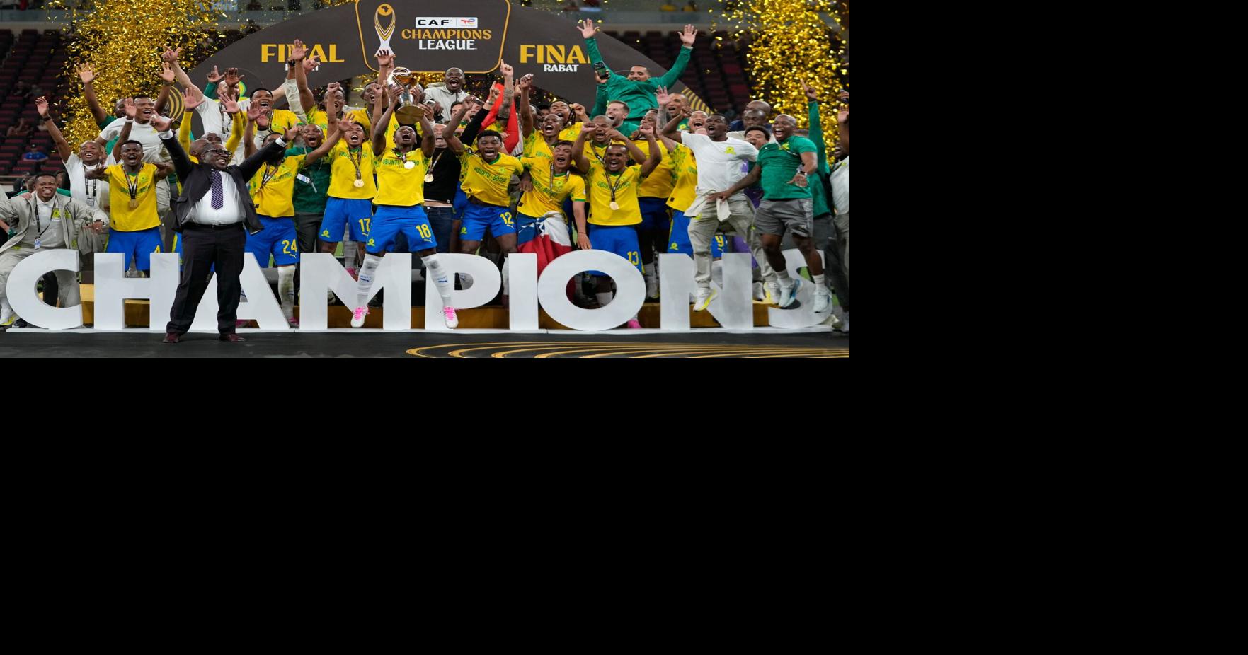 Mamelodi Sundowns win a second African Champions League title, beating FAR Rabat 2-1 on aggregate