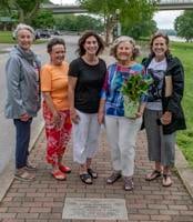 Plaque honors women who provided books to children