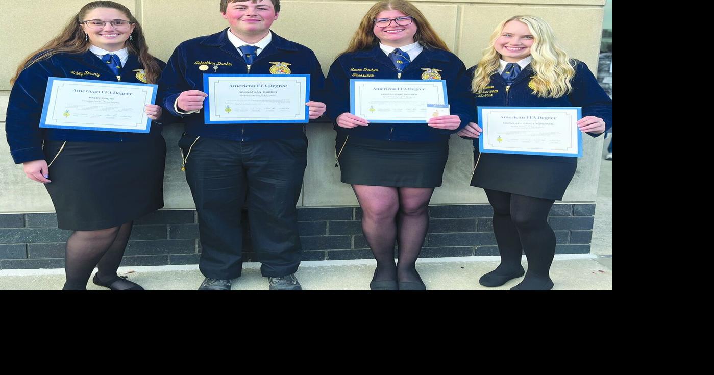 4 HC FFA members earn American degree