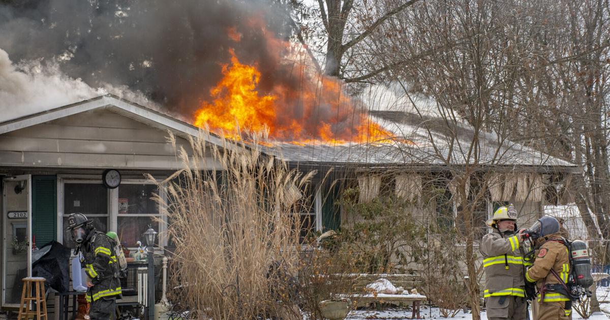 Oxygen tank explodes while firefighters battle blaze | News ...