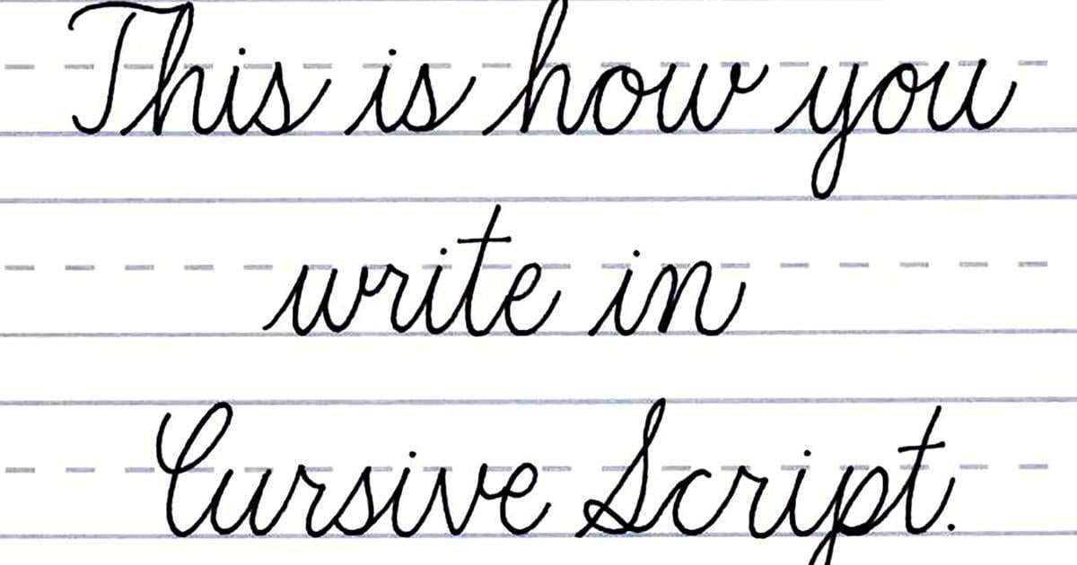 Order In Cursive Trimble library keeping cursive alive with writing clinic | Trimble ...