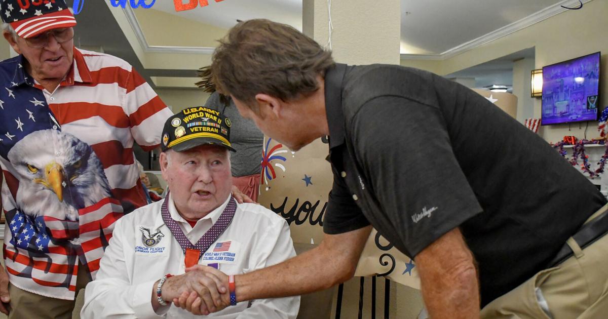 Fisher’s bravery honored at Purple Heart event