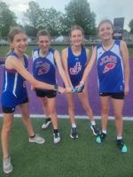 JCMS girls track squad places second
