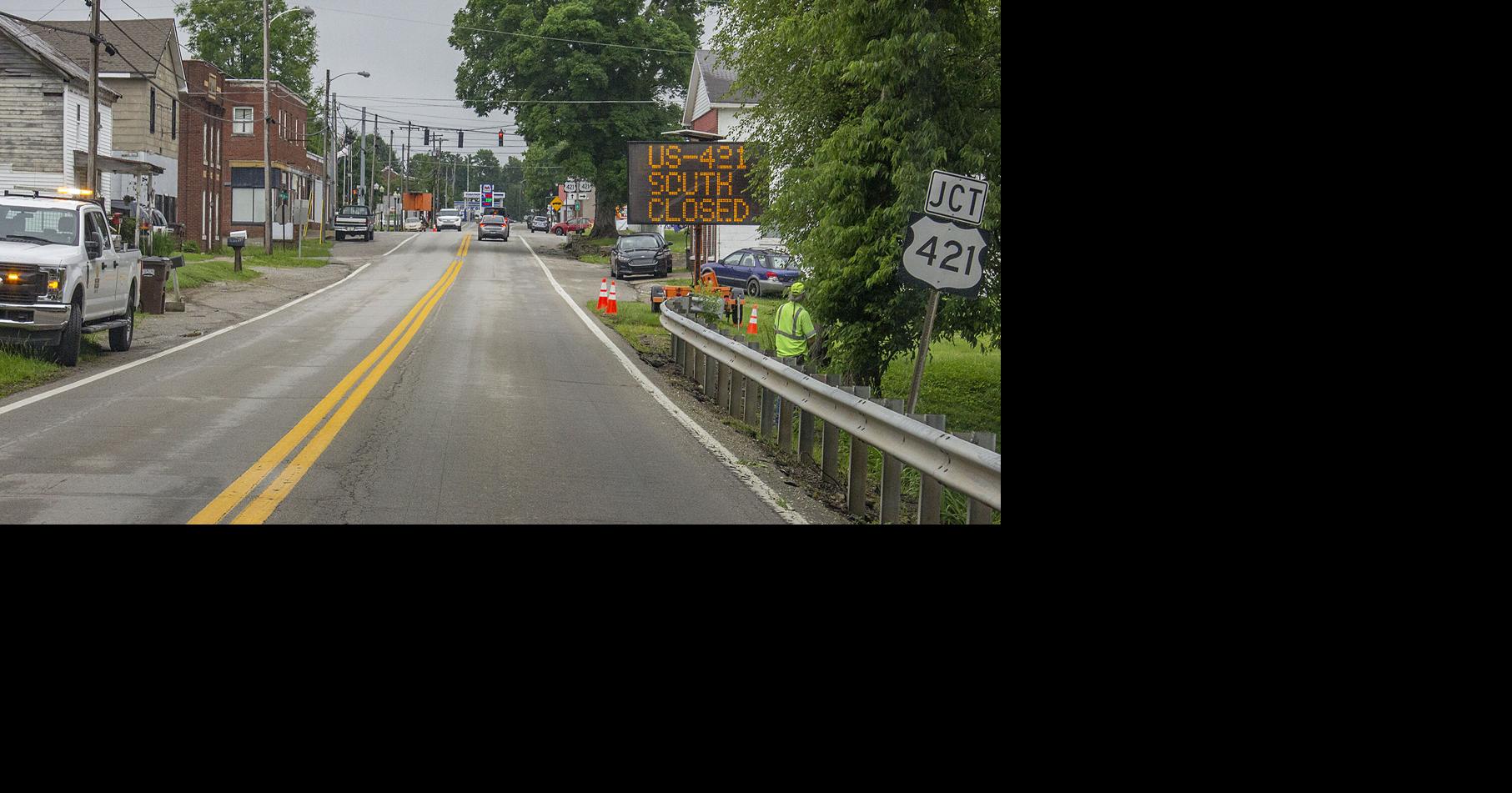 US 421 closure set for June 2-13 south of Bedford | News ...