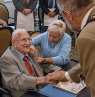 Irvin Stockdale honored for 75 years service to masons