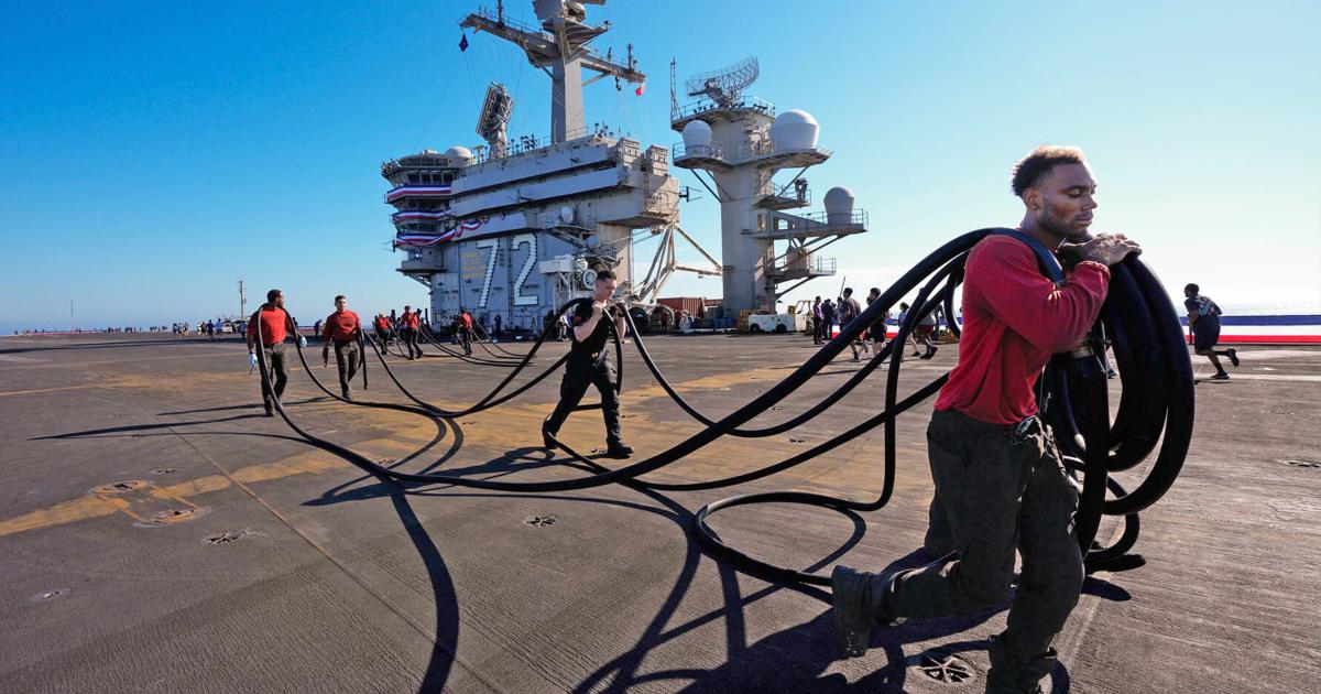 Variable Form The long-deployed USS Lincoln is returning home to San Diego | News ...