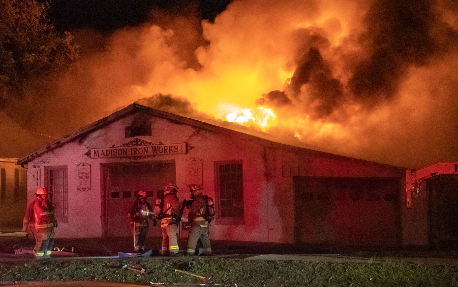 Saturday fire damages Madison Iron Works News madisoncourier