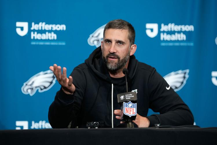 Eagles head to London at .500 and in dire need of fixing offense sagging under Hurts, Sirianni ...