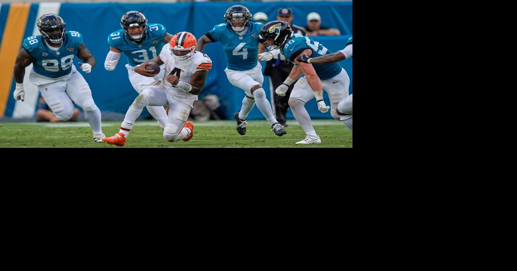 Deshaun Watson returns after nearly 2 years and struggles in a blowout loss to the Jaguars Deshaun Watson was back behind center for the Cleveland Browns for the first time in nearly two years