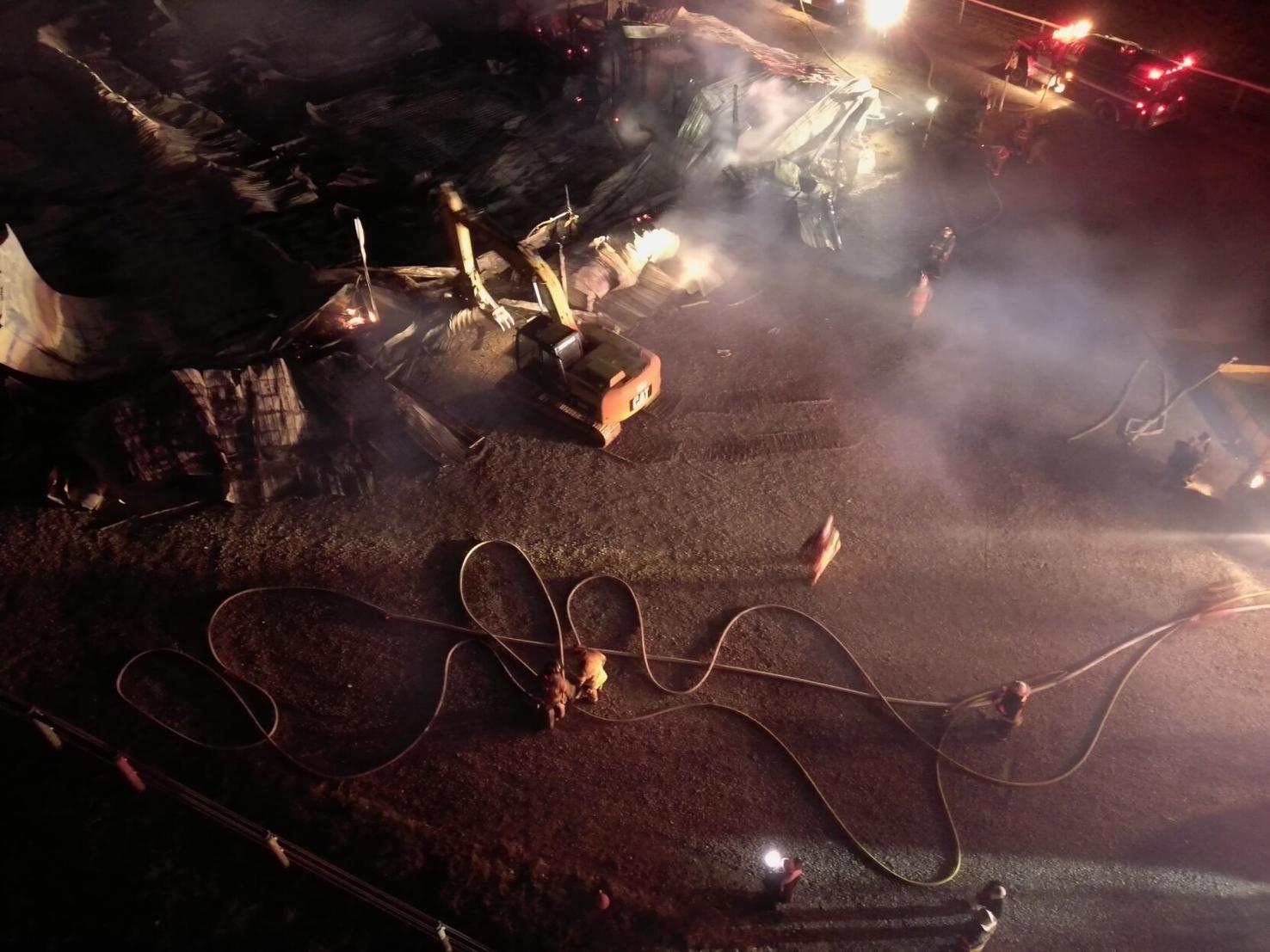 Fire demolishes barn in southern Jennings County North Vernon