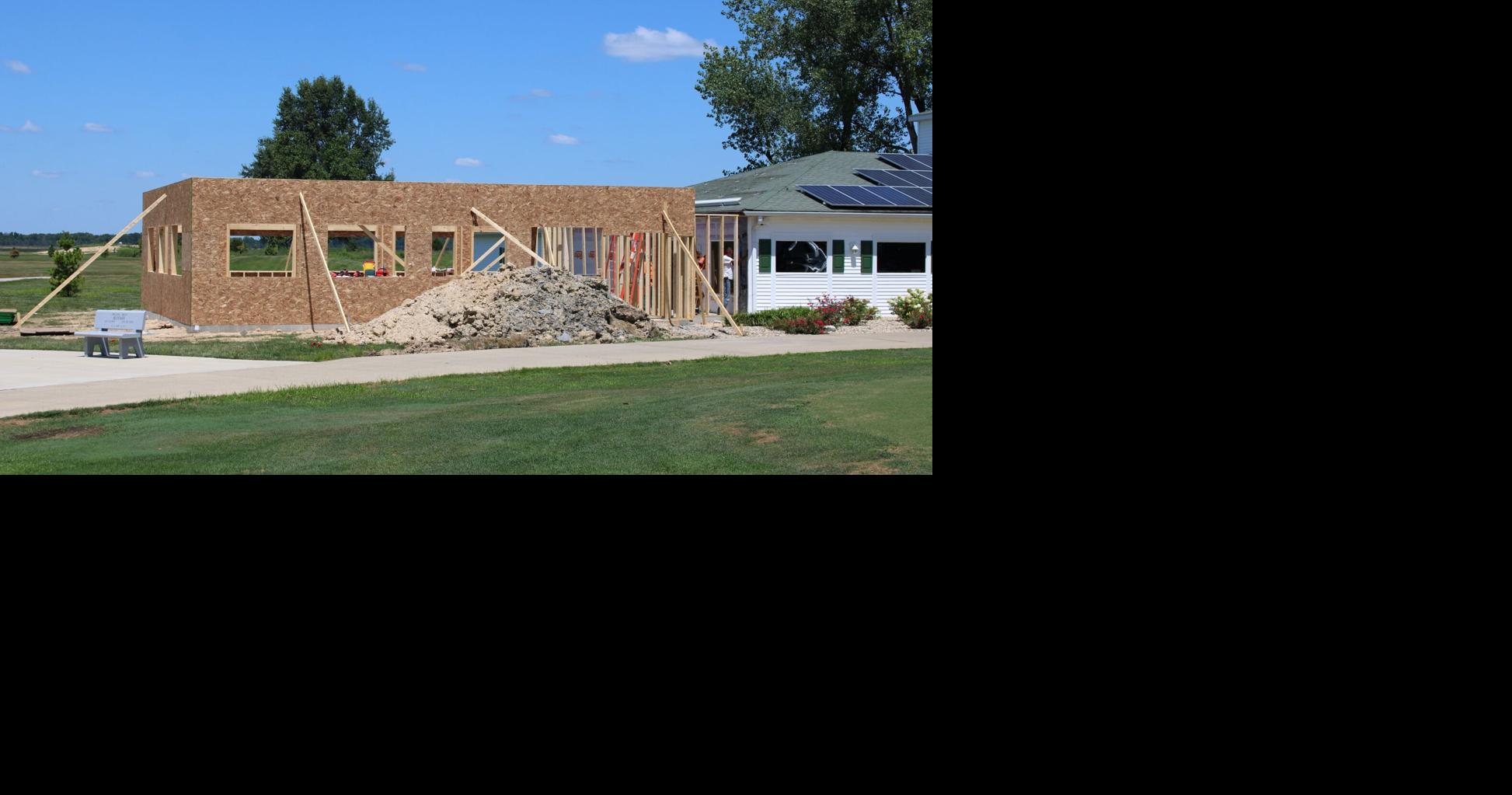 Pavilion construction moving forward