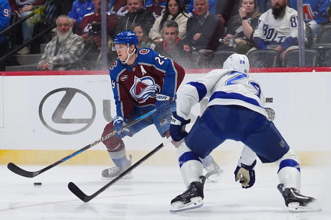 Avalanche beat Lightning 6-3 as MacKinnon posts a goal and 3 assists ...