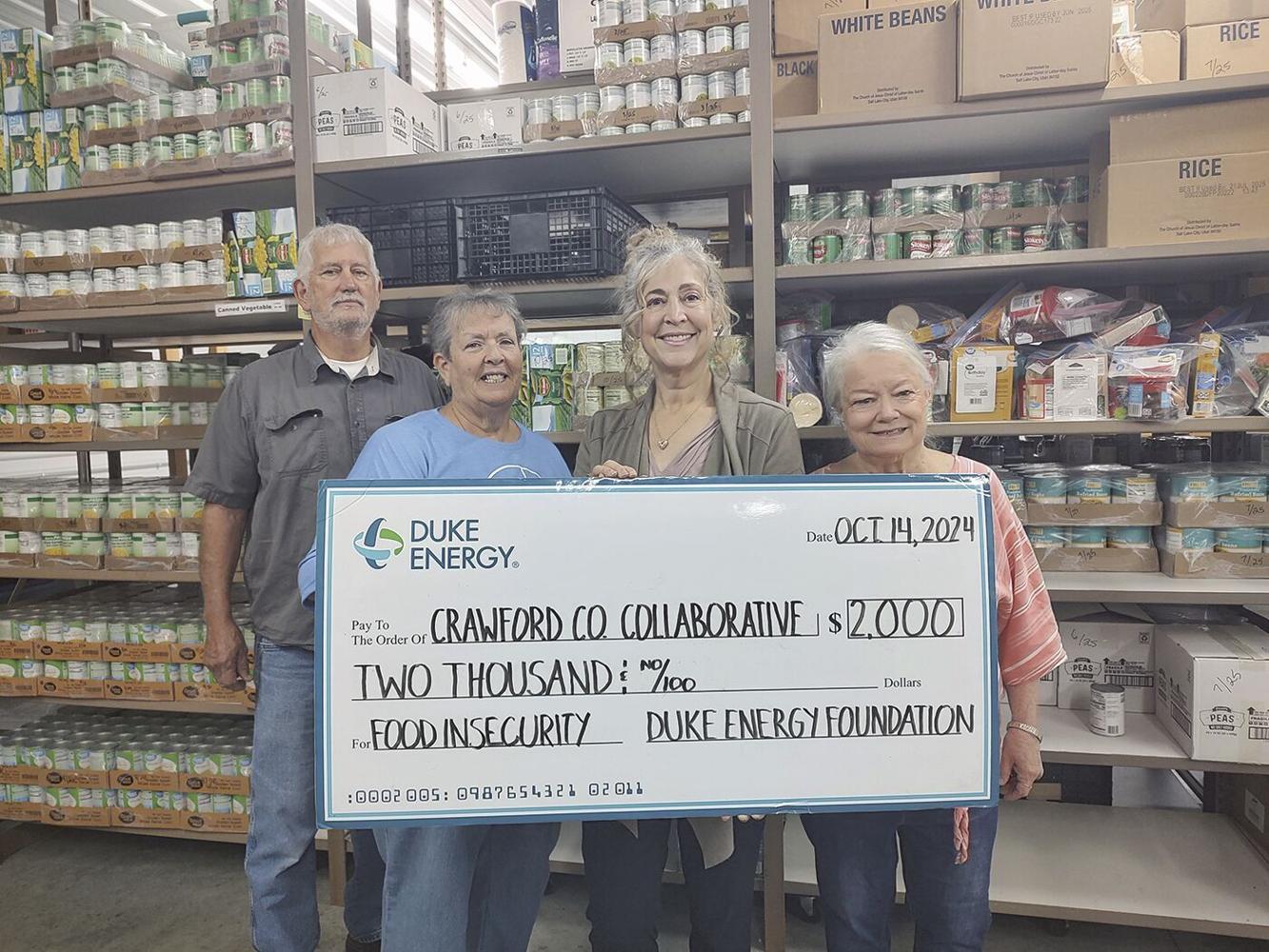 Duke Energy Foundation supports food banks with $2,000 grant | News ...