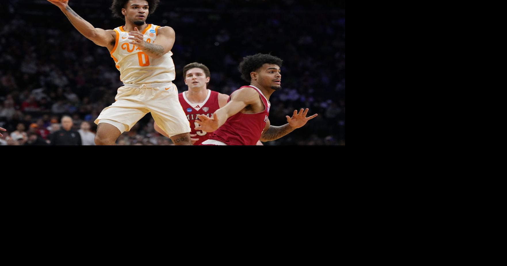 Ja'Kobi Gillespie shines with 29 points as No. 3 seed Tennessee beats Miami (Ohio) 78-56
