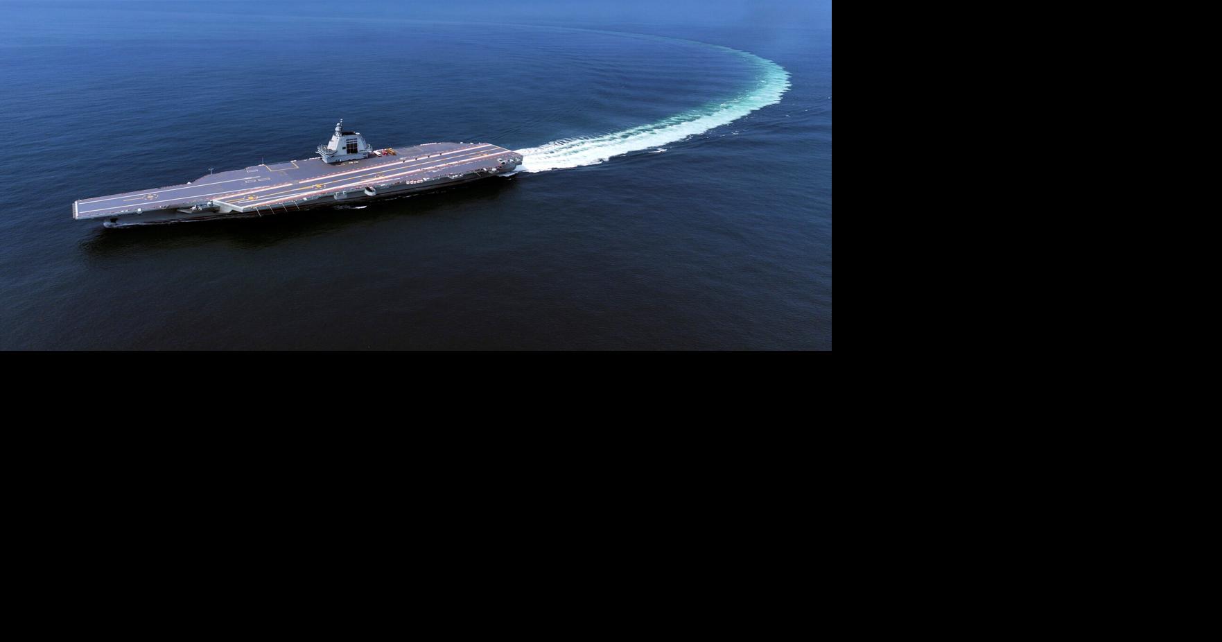 China’s newest aircraft carrier sails through the Taiwan Strait