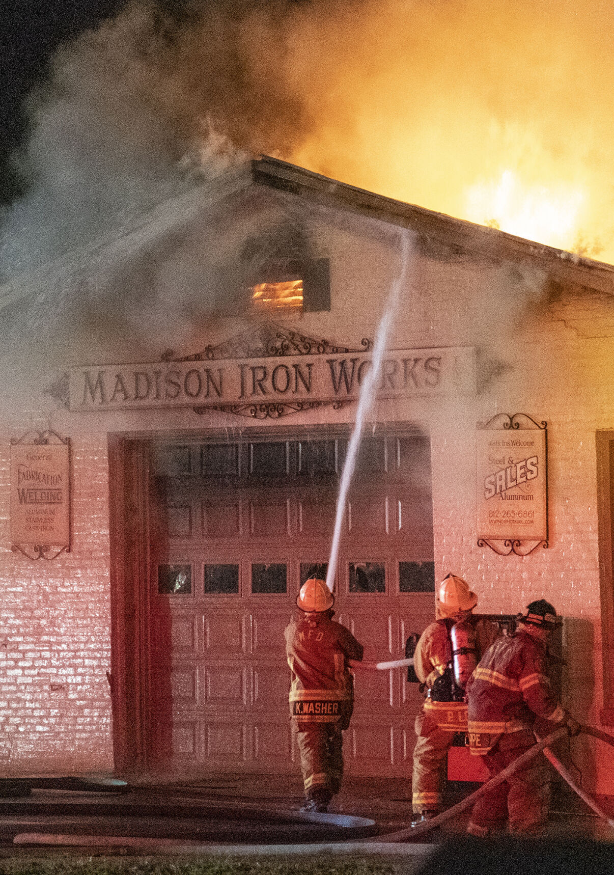 Saturday fire damages Madison Iron Works News madisoncourier