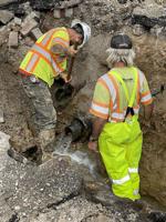 Two breaches made in water main during Walnut Street construction