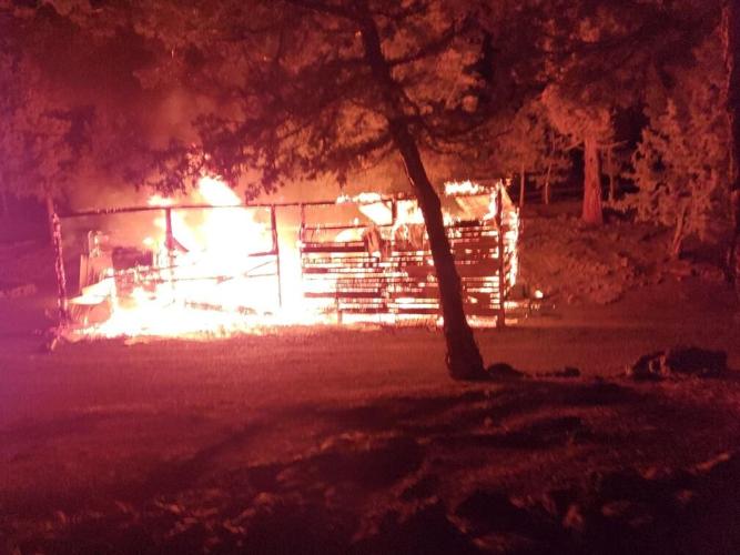 Fire destroys outbuilding on Crooked River Ranch